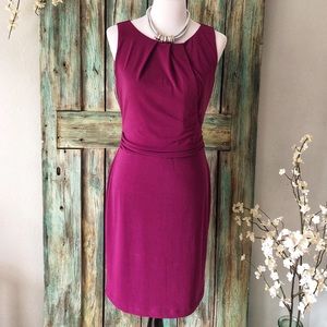 ANN TAYLOR  Purple/Eggplant color dress Size M